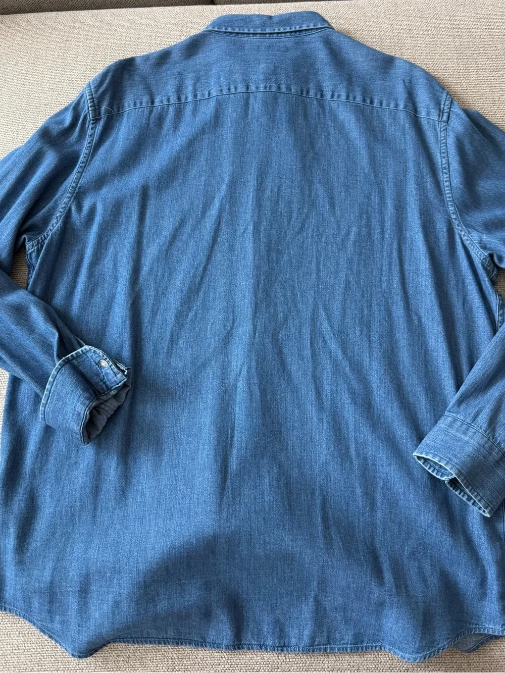 Banana Republic Blue Denim Button-Down Shirt